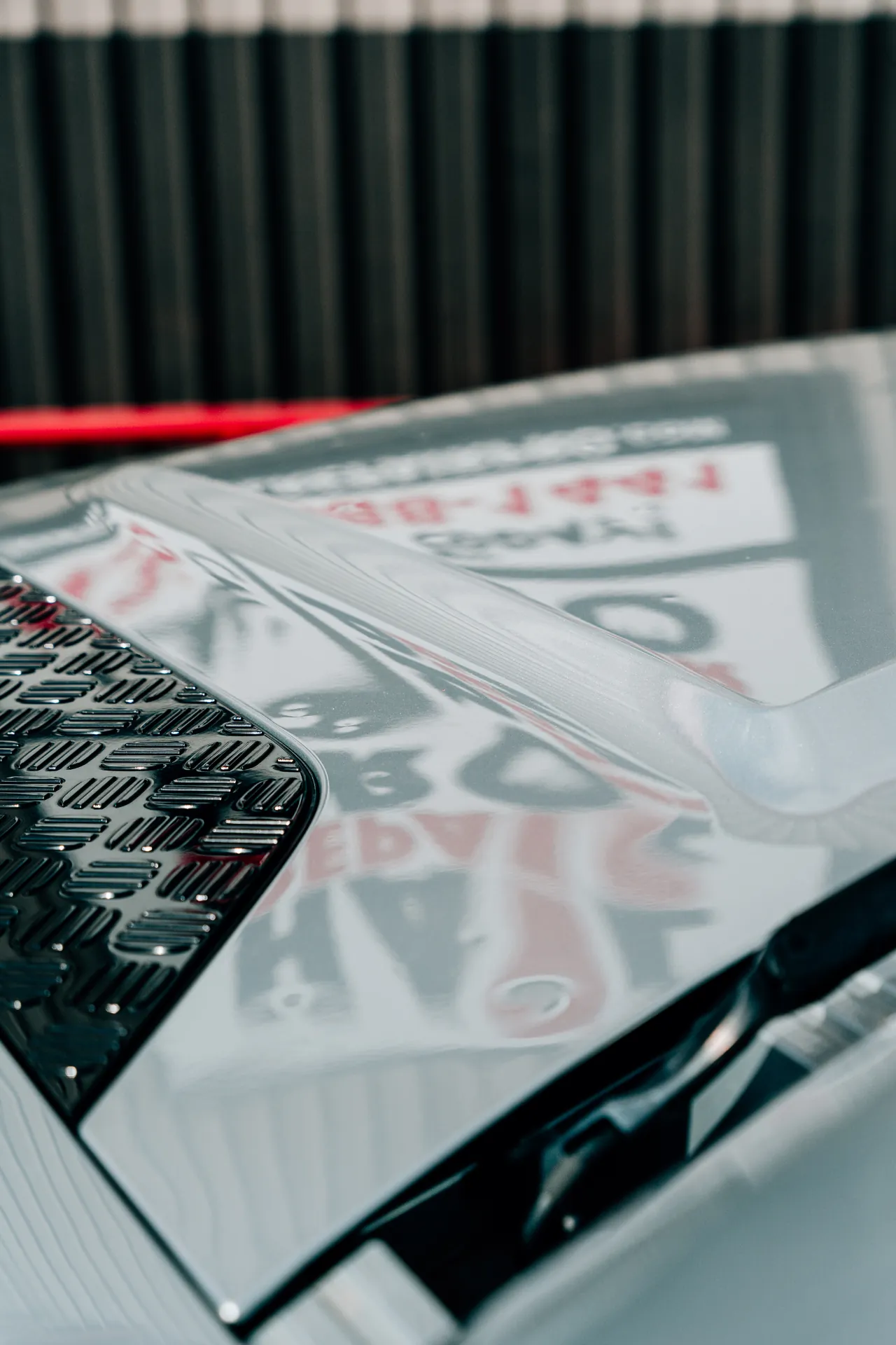 Close-up hail damage detail photographed for Levelland TX dent repair estimates